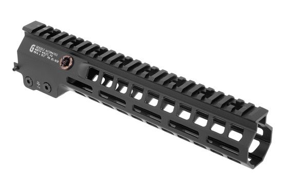 Geissele AR-15 handguard with black anodized finish